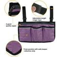 Duety Wheelchair Armrest Side Bag Walker Organizer Bag with Reflective
