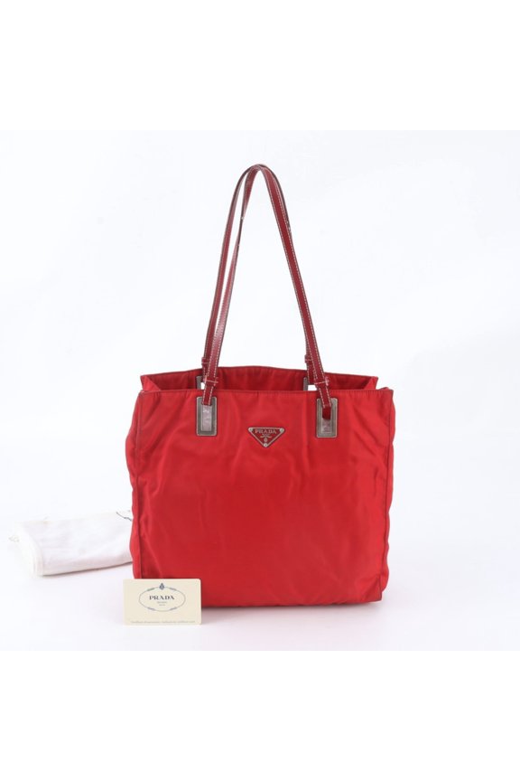 Pre-Owned Prada Tessuto Nylon BR1566 Leather Tote Bag, Handbag, Shoulder Bag for Women (with...