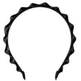 thumbnail image 6 of Tayshia by Scunci Twisted Faux-Leather No-Squeeze Fashion Headband, Black, 6 of 7