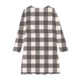 thumbnail image 5 of Edvintorg Christmas Princess Dress for Kids Girls 4-14 Fashion Cute Plaid Printing Round Neck Long Sleeve Fall Winter Dress Girls School Outfits Girls Dresses, 5 of 5