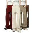 thumbnail image 2 of Men Wide Leg Jeans with Pocket Design Durable Denim for Casual Daily Wear Relaxed Fit Straight Leg Pants Everyday Wear, 2 of 6