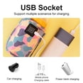 thumbnail image 2 of ER Calentador de agua de leche USB Bolsa de aislamiento de carrito de viaje Calentador de biberones Productos de seguridad para niños al aire libre en invierno, azul brillar Electrónica, 2 of 5