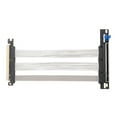 thumbnail image 2 of PCIe 5.0 Riser Cable 16X with 128GBs, EMI Shielded GPU Extension for RTX5090 4090 RX7900XTX, Backward Compatible ITX Water Cooling Gaming PC M.2 SSD Expansion, 2 of 7