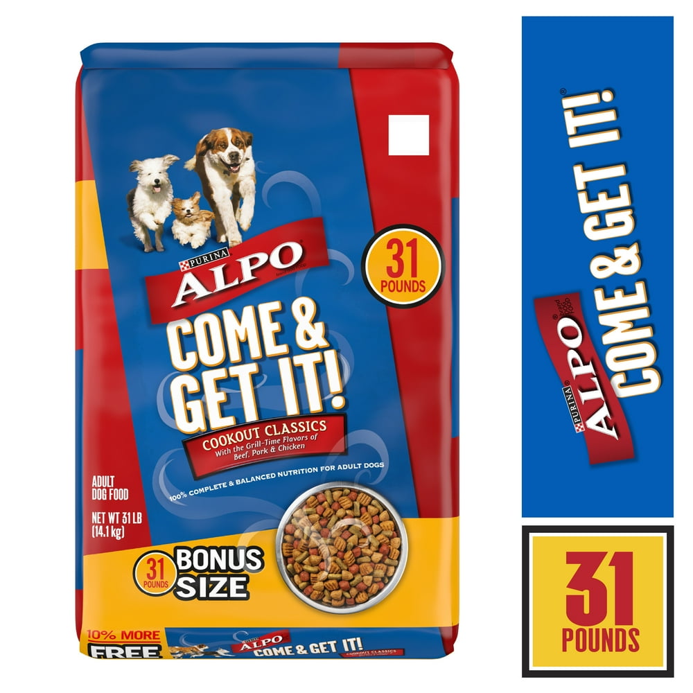 Purina ALPO Dry Dog Food, Come & Get It! Cookout Classics, 31 lb. Bag ...