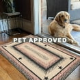 thumbnail image 6 of Homespice Gloucester Jute Braided Rug 20x30in Rect Black-Tan-Red Natural Jute Rug. Uses- Indoor Entryway Rug, Kitchen Rug, Bedroom Doorway Reversible, Rustic, Country, Primitive, Farmhouse Decor, 6 of 8
