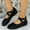 #412-Black, variant on Roncen Women's Casual Ballet Flats - Round Toe Shallow Cut Wide Width Glitter Soft Sole Cross Strap Flat Shoes for Women, Fashion Versatile Slip on Elegant Dance Shoes