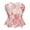 C-Pink, variant on Corsets for Women Vintage Floral Embroidered Overbust Corset Lace Up Back Boned Bustier Top Ladies Fashion Waist Trainer Shapewear F-Purple