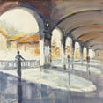 thumbnail image 3 of Atelier B Art Studio 20x20 Black Modern Framed Museum Art Print Titled - People in a spacious hall, 3 of 5