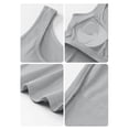 thumbnail image 5 of Ynynloco Women Built-in Bra Tank Tops Sleeveless Button Casual Shirts Racerback Ribbed Fitted Tank Tops Multiple Colors, 5 of 9