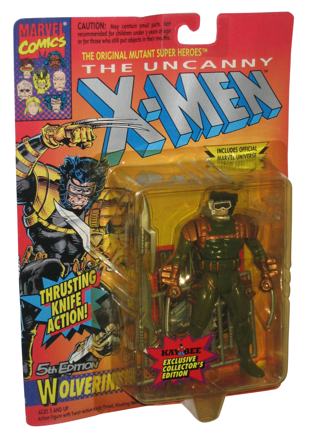 Marvel Comics The Uncanny XMen Wolverine 5 (Green) Toy Biz Figure