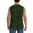 thumbnail image 4 of Bixox Men's Christmas Tree Branches Printed Shirt Sleeveless Fitness Tank Top-X-Large, 4 of 7