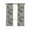 Green, variant on Grey Leaves Blackout Curtains, Light Blocking Print Window Curtains, Vintage Abstract Art Botanical Sage Green Thermal Insulated Window Drapes for Living Room Kitchen Cafe 2 Panels, 84"W x 84"L