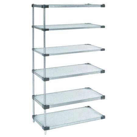 24 Deep X Wide 74 High 6 Tier Solid Galvanized Steel Add On 24 Deep X Wide 74 High 6 Tier Solid Galvanized Steel Add On Shelving Unit Com