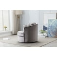 thumbnail image 3 of CAROCC Modern Akili Swivel Accent Chair Barrel Chair for Home Living Room Modern Leisure Chair Silver Grey, 3 of 7