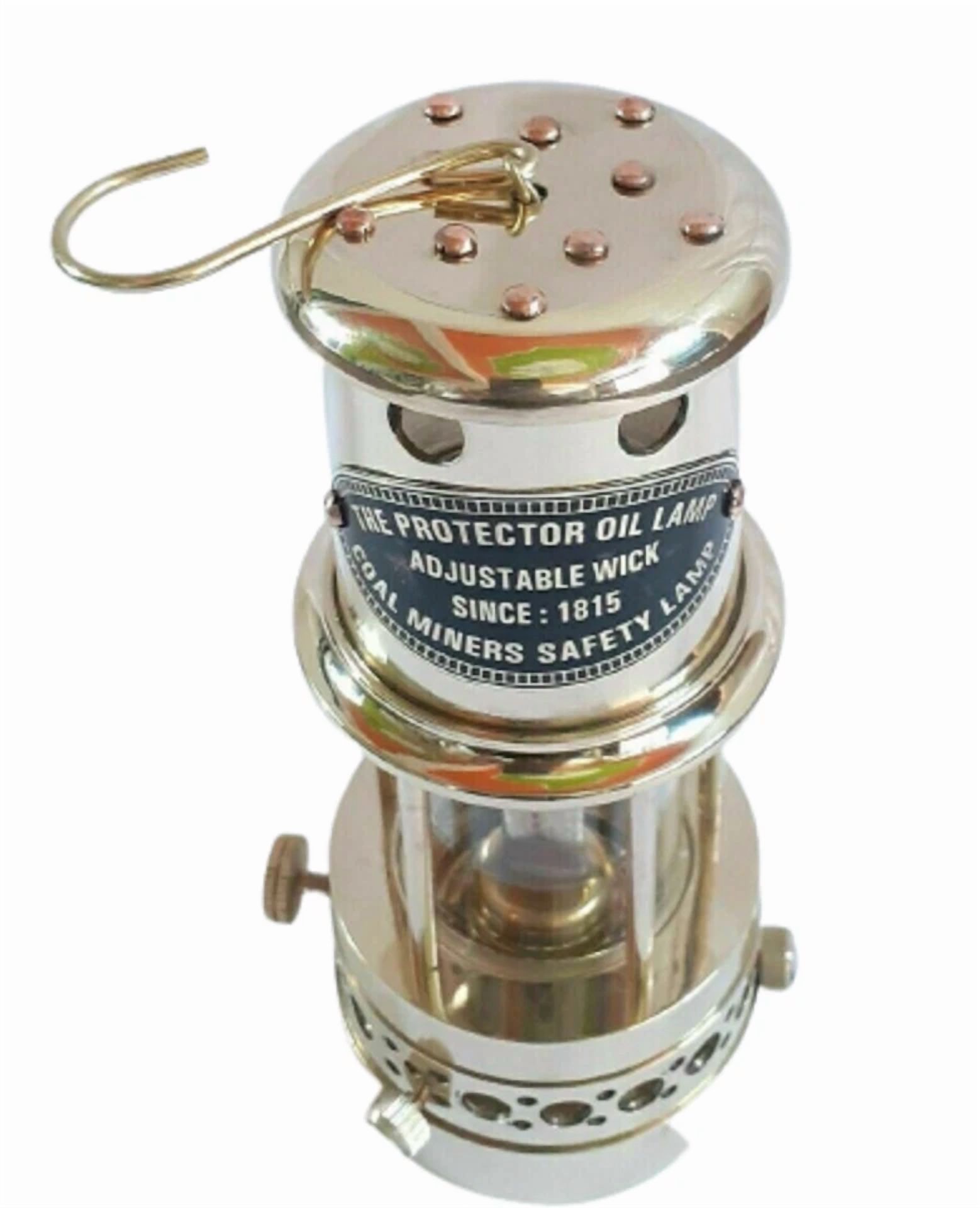 Vintage Antique Brass Miner Lamp Lantern Collectible Nautical Maritime Ship Lantern Oil lamp Boat Lighting