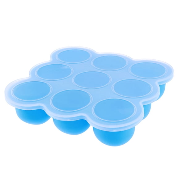FOLOYORI Food Containers 1Set 7.5x7.5x2in for Freezer Storage Sky-Blue