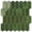 Green, variant on Peel and Stick Hexagon Wall Tiles Green 10-Sheet 12"x12" Backsplash
