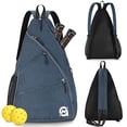 thumbnail image 1 of Una11N Bolsa de Pickleball, Bolsa Reversible Hombro Cruzado/Mochila Mujeres Hombres, Azul Marino, 1 of 3