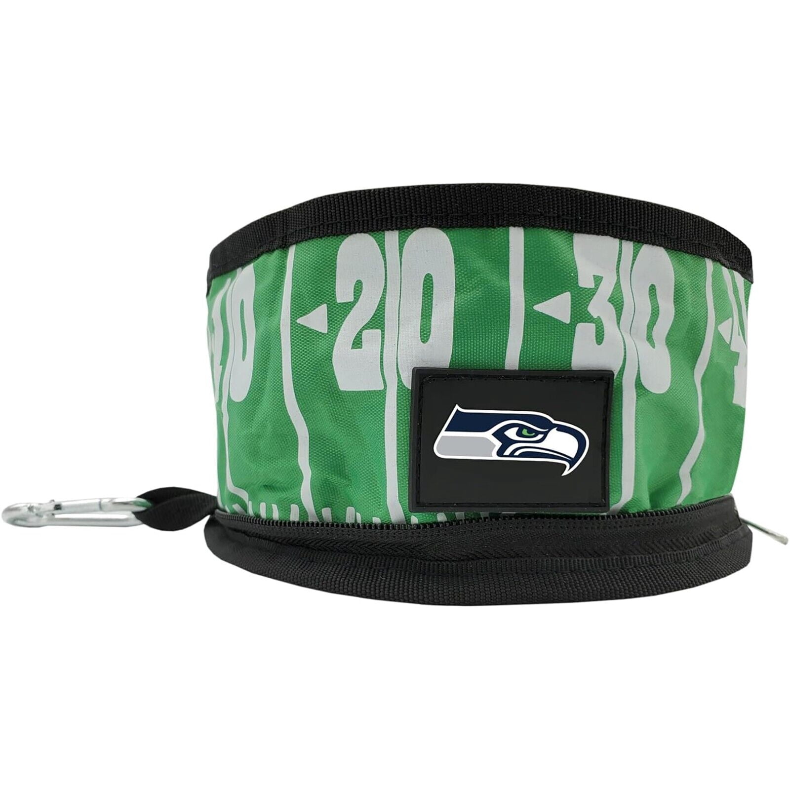 Pets First NFL Seattle Seahawks Collapsible Dog Travel Bowl, Food and Water Bowl for Dogs, Best Portable & Lightweight Leak-Proof Dog Bowl for Travel