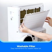 Midea 8,000 DOE, 12, 000 BTU ASHRAE SmartCool Portable Air Conditioner, For spaces up to 350 Sq. Ft, MAP08S1XWT-S
