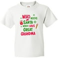 thumbnail image 3 of Inktastic Who Needs Santa when I Have Great Grandma Youth T-Shirt, 3 of 5
