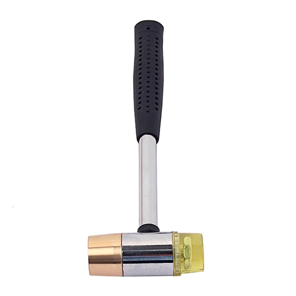 Yihuala 26mm Guitar Fret Hammer Hand Tool Guitar Hammer Double Headed Luthier Tool Rubber Hammer Multipurpose Repairing Tool