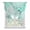 Aqua, variant on Marble Blue Tie Up Curtains for Windows, Adjustable Rod Pocket Valance Shade, Modern Abstract Ink Painting Luxury Light Filtering Window Treatment for Kitchen Bedroom Living Room 34"x 45"