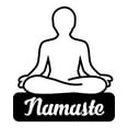 thumbnail image 3 of Yoga Pose Namaste - Beautiful Solid Steel Home Decor Decorative Accent Metal Art Wall Sign, 3 of 3