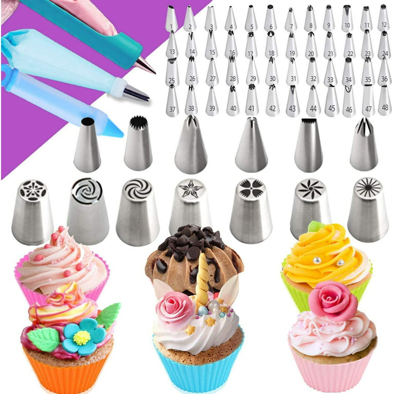Cake Decorating Tools Supplies Kit: 236Pcs Baking Accessories with Storage  Case