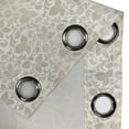 thumbnail image 5 of Ambesonne Victorian Grommet Curtain, Retro Swirl Flowers, 50" x 63", Beige White, 5 of 6
