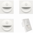 thumbnail image 1 of Arote LED Recessed Wall Light Stair Lighting Step Stair Lamp with Motion Sensor Plastic IP20 (White, 3000K), 1 of 5