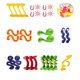 thumbnail image 5 of Marble Run 105 Piezas Completas - 75 Piezas de Plástico Translúcido + 30 SM SunniMix Pistas de mármol, 5 of 8