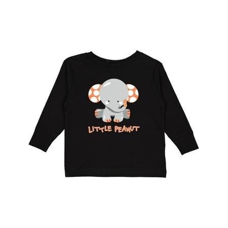 

Inktastic Little Peanut Cute Baby Elephant Gift Toddler Boy or Toddler Girl Long Sleeve T-Shirt