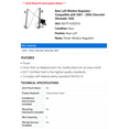 thumbnail image 2 of Rear Left Window Regulator - Compatible with 2001 - 2006 Chevy Silverado 1500 2002 2003 2004 2005, 2 of 2