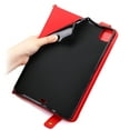 thumbnail image 6 of for iPad Pro 11" 2024 M4 5th Geneartion A2836/A2837/A3006 PU Leather Case, with Pencil Holder, Money Pocket, Shoulder/Hand Strap, Card Slots Kickstand Flip Cover, Full Body Protection, Red, 6 of 8