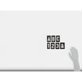 thumbnail image 4 of Stencil Kit, Combination Set, Letters and Numbers, 2 in Character Height, Gothic Font, PVC, Black, 4 of 4