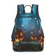 thumbnail image 1 of Balery Spooky Halloween Mochila ligera para hombre y mujer: duradera e impermeable, ideal para la escuela, el trabajo, viajes y uso diario., 1 of 7