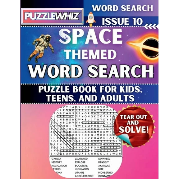 Themed Word Search Puzzles Space - Themed Word Search - Fun & Educational Puzzles for Kids, Teens, and Adults (Large Print Edition): Featuring Enga, Book 2, (Paperback)