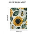 thumbnail image 3 of Sheronv Bees Sunflowers Leaves Fine Art Aesthetic  Wall Painting for Home Office Decor, Handmade Canvas Art Prints for Living Room Bedroom Bathroom Kitchen Farmhouse, Wall Decor for Bathroom Pictures, 3 of 5