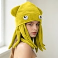 thumbnail image 7 of lcziwo Woman Funny Octopus Hat Cospaly Party Halloween Costume Plush Squid Caps, 7 of 7