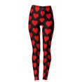 thumbnail image 4 of Outfmvch Valentine Pants for Women Womens Printed Leggings Women Leggings Yoga Shorts Straight Leg Yoga Pants for Women Fleece Lined Leggins Cropped Pants for Women Red 1 3xl, 4 of 4