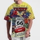 thumbnail image 4 of Camisetas de Disney Pixar Cars Lightning McQueen para hombre, ropa, camisetas de dibujos animados, camisetas casuales para niños, niñas y adolescentes, 4 of 5