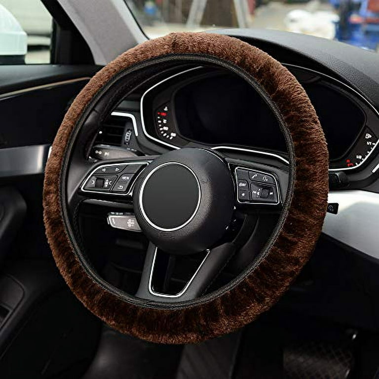  KAFEEK Steering Wheel Cover, Universal 15 inch