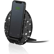 Native Union Dock Wireless Charger Terrazzo Edition - [Qi Certified] 10W Fast Charging and Versatile Stand for Wireless Devices - Compatible with iPhone 11/11 Pro/11 Pro Max/Xs/XS Max/XR/X/ (Black)