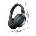thumbnail image 3 of RBCKVXZ Bluetooth Headphones Wireless Earbuds Over Ear Bluetooth 5.3 Wireless Headphones Intelligent Noise Reduction HiFi Stereo Foldable Lightweight Earphones Birthday Gifts, Black, 3 of 8