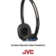 thumbnail image 5 of JVC Auriculares planos y plegables, color blanco, planos, en la oreja, con enchufe delgado para teléfono chapado en oro de 3,94 pies HAS160W, 5 of 5