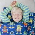 thumbnail image 2 of Wildkin Kids Microfiber Kids Nap Mat for Boys and Girls (Robots), 2 of 8