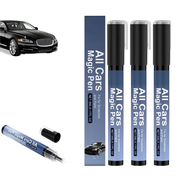 Magic Car Scratch Remover Pen, 2026 New Portable Auto Touch Up Pen, Universal Car Paint Scratch Repair Pen for Garage Home Use(3PCS)