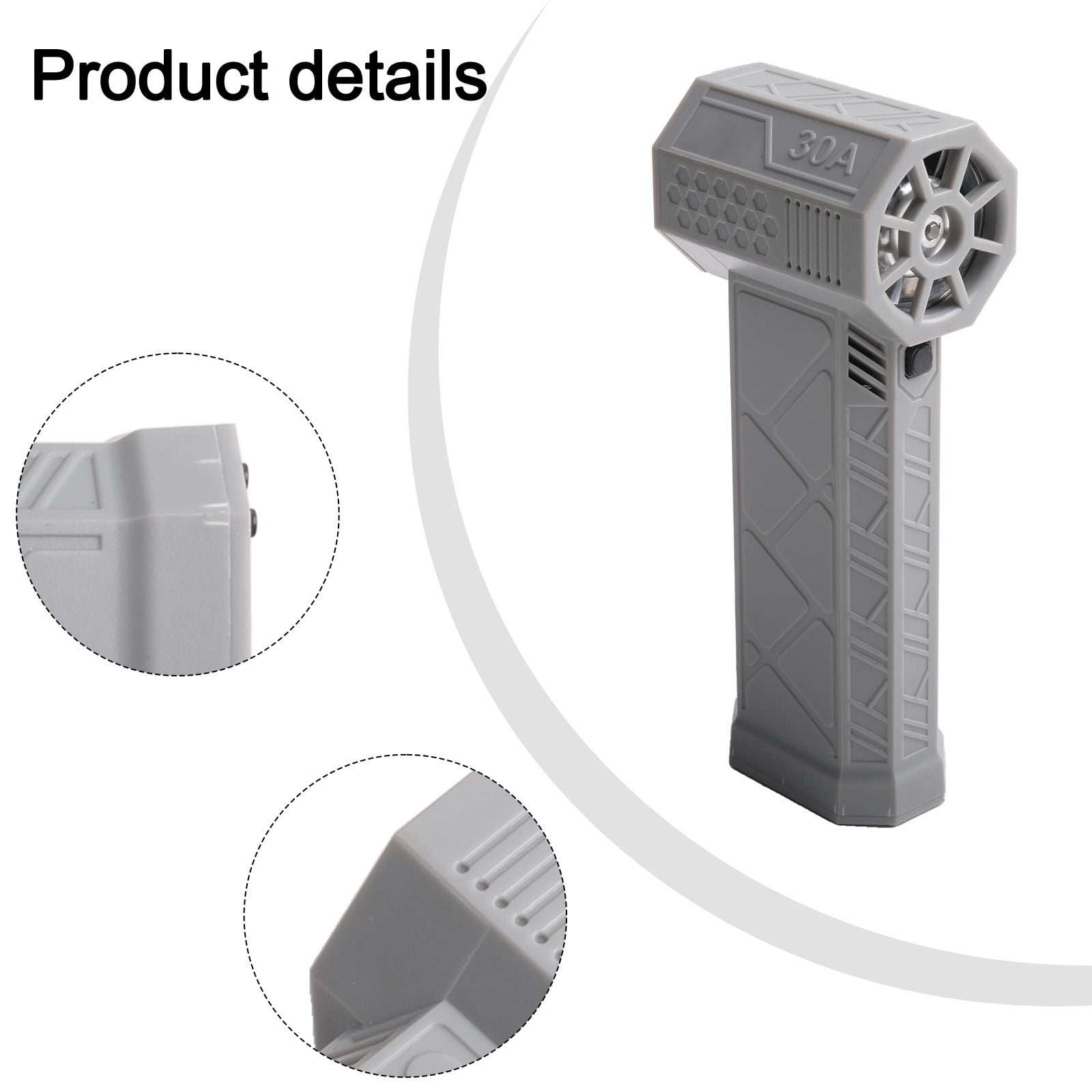 chengsi Violent Turbo Fan 130000 RPM Powerful Fan With LED Lighting 52m/s Wind Speed Portable Super Strong Fan For Home Kitchen Cleaning