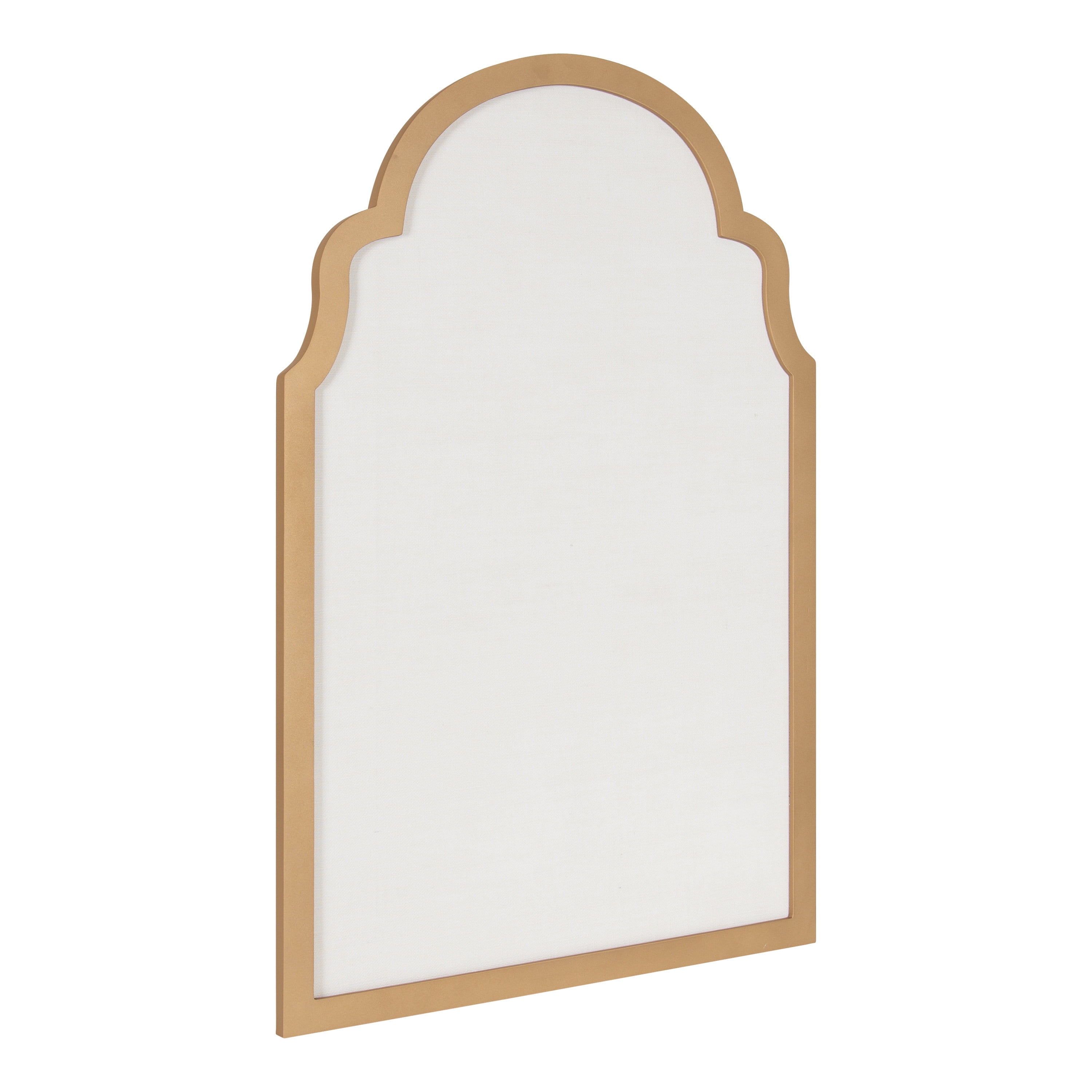 Kate and Laurel Macon Framed Linen Fabric Pinboard, 27x43, Pewter 